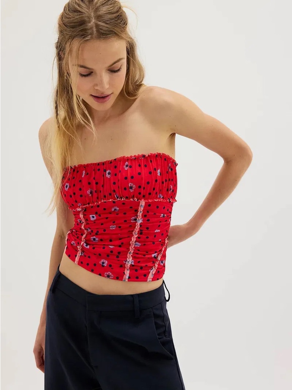 Free People Scottie Printed Tube Top